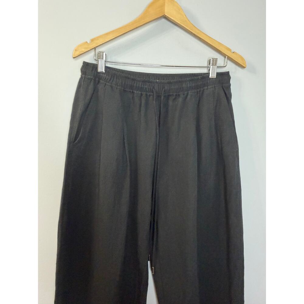 Apiece Apart Everyday Pull-On Pants Black Relax Women's M Casual Wardrobe - Picture 5 of 13
